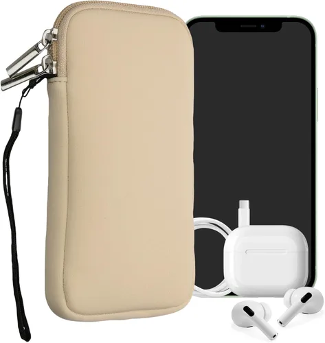 Miniatura 20 de kwmobile Funda universal para teléfono tamaño XS - 3,5/4 pulgadas - Funda de neopreno para teléfono inteligente con cremallera - Funda impermeable