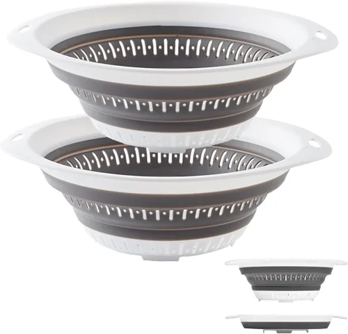 Miniatura 18 de Colador y colador plegable, coladores de silicona y coladores de alimentos, para verduras y frutas, esenciales de cocina