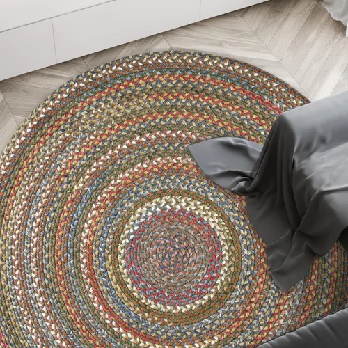 Miniatura 31 de Rhody Rug Country Jewel CJ35 - Alfombra trenzada ovalada de bronce de 2 x 3 pies, decoración del hogar, alfombra de piso o alfombra de dormitorio