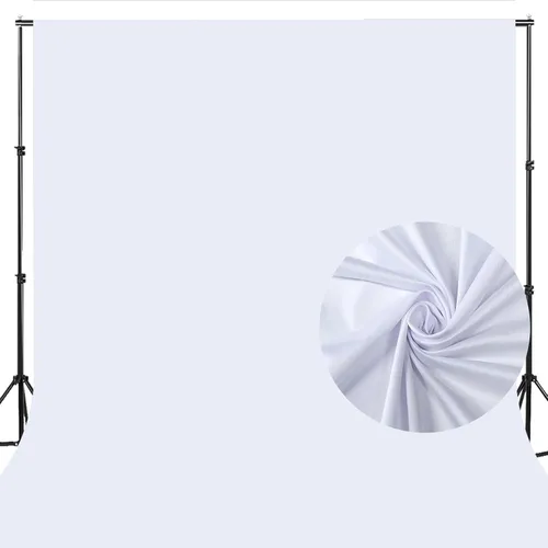 Avezano Fondo blanco para fotografía, fondo virtual Chromakey para video de alta densidad con pantalla verde (verde, 10 x 10 pies)