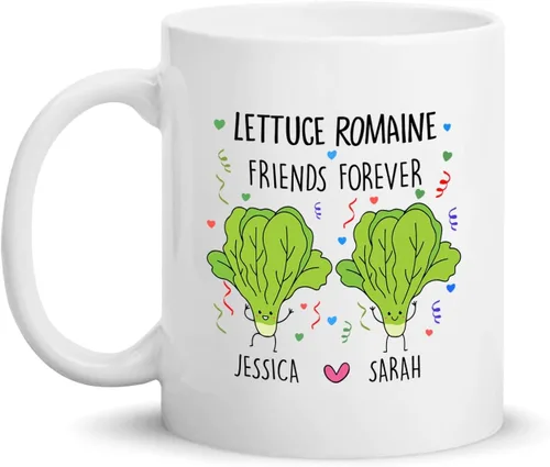 Miniatura 14 de Taza de cerámica personalizada con texto en inglés «Because Of You I Laugh A Little Harder Cry A Little Less And A Lot More», taza de café