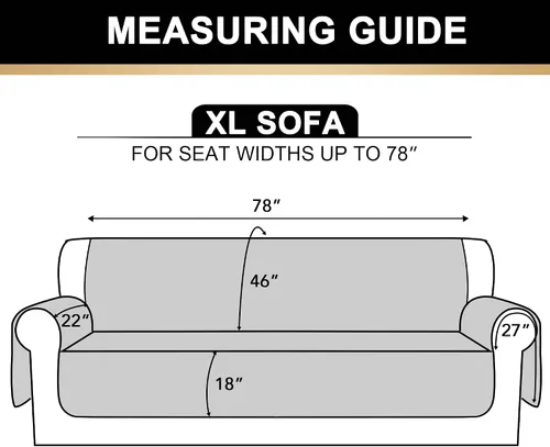 Miniatura 2 de Funda 100 % impermeable para sofá de 3 cojines, protector de muebles para mascotas, niños y perros (sofá XL, marrón)