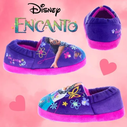 Miniatura 4 de DISNEY Pantuflas de princesa Encanto Cenicienta Ariel Jasmine Tianna para niñas, ligeras, cálidas, cómodas, suaves, Aline Girls (niños pequeños)