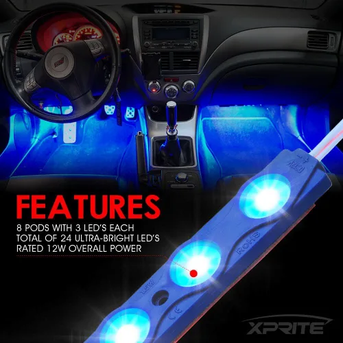 Miniatura 4 de Juego de luces LED DL-001-L3, #2 Azul