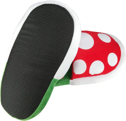 Miniatura 4 de Lopbraa Pantuflas divertidas de felpa con soporte para maceta, regalos divertidos para mujeres, hombres, adolescentes (plantas de piranha), Verde