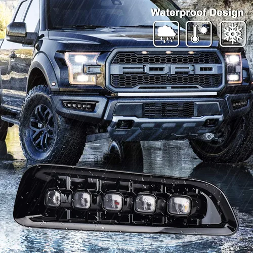 Miniatura 4 de Luces antiniebla para Ford Raptor con señales de giro LED Switchback y luz de circulación diurna compatible para Ford Raptor 2017 2018 2019 2020 Gen