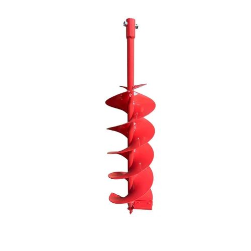 Miniatura 6 de Broca de taladro de tierra en espiral doble 4 "x 36", excavadora de agujeros para postes con taladro de 7/8
