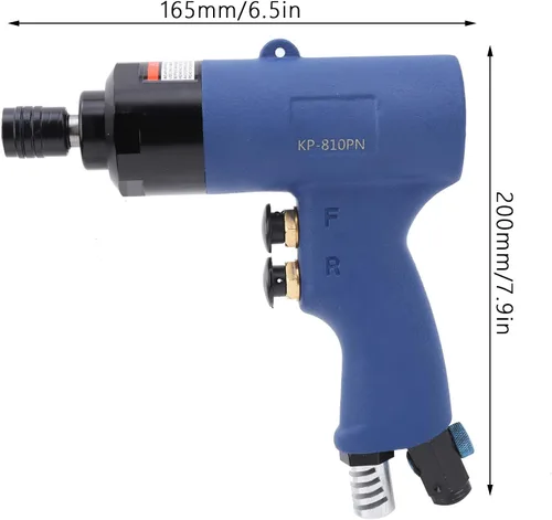 Miniatura 5 de Destornillador de aire, potente pistola de impacto profesional neumática, herramientas industriales KP‑810PN (EE. UU.)