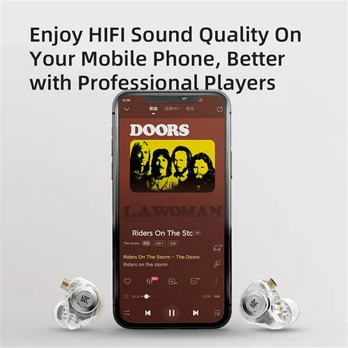 Miniatura 6 de YINYOO KZ EDX PRO - Auriculares para juegos con graves profundos HiFi, IEM para juegos con cable, auriculares con controlador dinámico nuevo de 10
