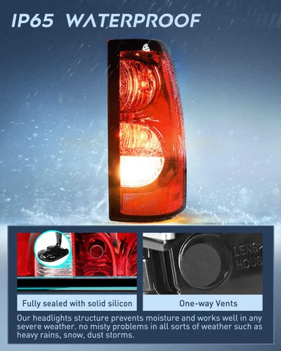 Miniatura 4 de Nilight Conjunto de luz trasera para Chevy Silverado 1500 1500HD 2500 2500 2500HD 3500 2007 Chevrolet Classic OE estilo pasajero lámpara trasera