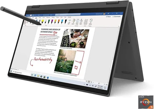 Miniatura 3 de Lenovo Flex 5 14 2 en 1 portátil, pantalla táctil FHD de 14.0 pulgadas, AMD Ryzen 5 4500U, 16 GB de RAM, 256 GB de almacenamiento, gráficos AMD