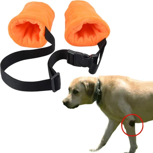 Coderas protectoras de forro polar con almohadilla de algodón para perros para prevenir lesiones (pequeño)