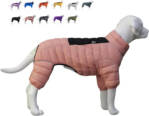 Miniatura 12 de ArmyGreen Abrigo para Perros - Chaleco reflectante cálido para perros pequeños, medianos y grandes, impermeable, resistente al viento, con Verde
