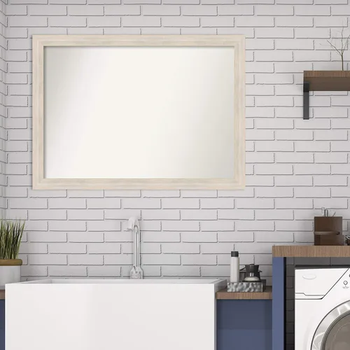Miniatura 653 de Amanti Art Espejo personalizado, espejo estrecho de baño de oro blanco, espejo de pared o espejo de tocador de baño sobre el fregadero