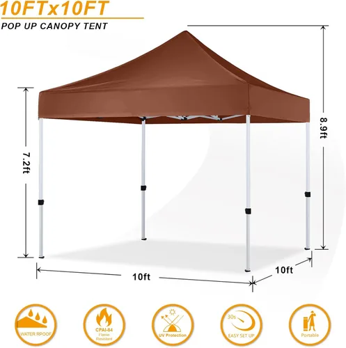 Miniatura 2 de Carpa Desplegable 10x10 Serie Comercial, Blanco