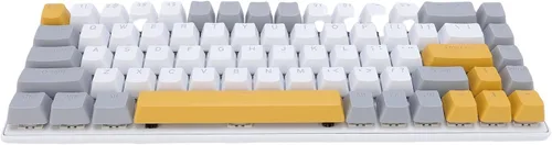 Jectse Teclado RGB para juegos, 60% teclado mecánico con cable con interruptor azul, computadora ergonómica para computadora portátil y juegos
