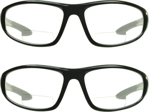 Miniatura 7 de proSPORT Lentes de seguridad bifocales con lente transparente Z87 con lectores para hombres y mujeres