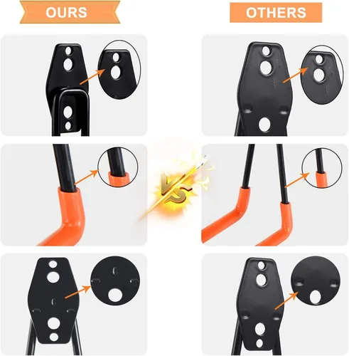 Miniatura 4 de Aoben - Ganchos de almacenamiento de garaje de acero resistentes, ganchos de herramientas de utilidad y ganchos de montaje en pared combinables