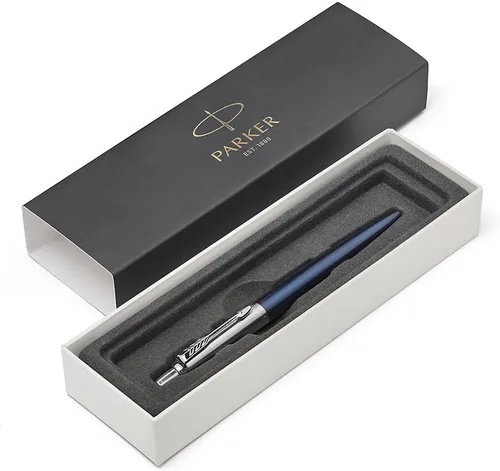 Miniatura 4 de PARKER 1953347 Bolígrafo Jotter, Blue Ct, punta media, a base de aceite, caja de regalo Azul (Core Line Blue)