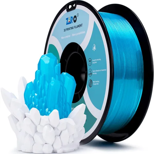 Miniatura 35 de ZIRO Filamento PLA fluorescente de 0.069 pulgadas, luminoso solo por luz UV, filamento de impresora 3D de efecto brillante, carrete de 2.2 libras