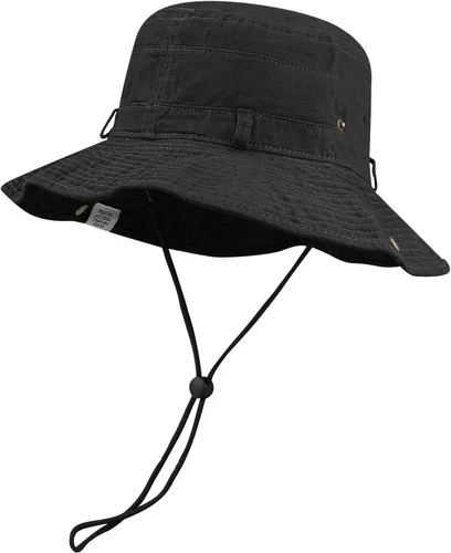 Miniatura 3 de Croogo Sombrero de ala ancha Bonnie de verano, sombrero de sol para pesca, estilo vaquero, sombrero de pescador, safari al aire libre, caza