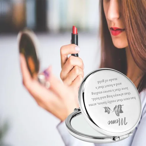 Miniatura 7 de Lywjyb Birdgot Meme - Espejo de maquillaje compacto para abuela, regalo de cumpleaños de nieta y nieto