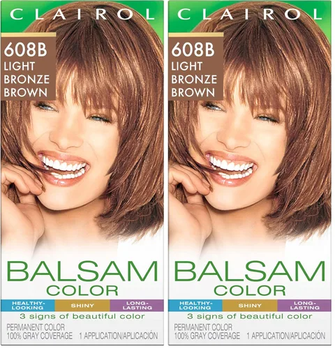 Miniatura 9 de Clairol Balsam - Tinte permanente para el cabello, color negro 618, paquete de 1 unidad 618 negro