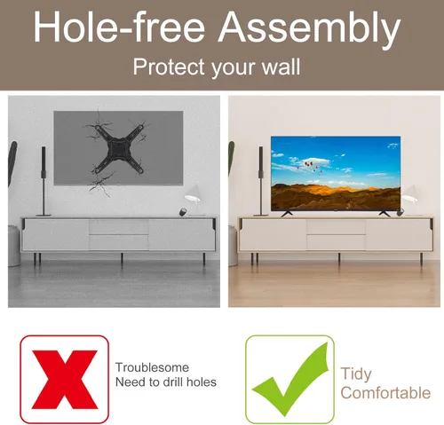 Miniatura 5 de Soporte base de TV para patas de TV Hisense, patas de soporte de TV para Hisense Smart TV Stand 50A6G 50A6GX3 43R6E3 43R6E1 43H6530F 55R6E1 55R6G