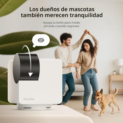 Miniatura 5 de Cámara de seguridad Petcube Cam 360, cámara interactiva WiFi para mascotas y hogar, con aplicación para teléfono, video HD 1080p, rotación de 360°