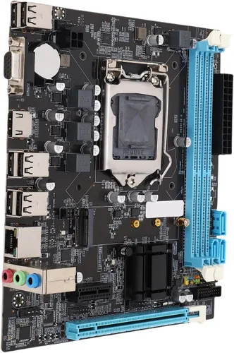 H61 LGA1155 Placa base, DDR3 Micro ATX placa base de computadora para LGA1155 Socket I3 I5 I7, placa base para juegos para CPU serie, M.2 NVMe NGFF