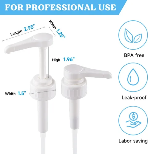 Miniatura 2 de LET'S Resin Dispensador de bomba de galón, dispensador de bomba de resina a prueba de fugas de 10 cc, sin BPA, accesorios de resina 38/401