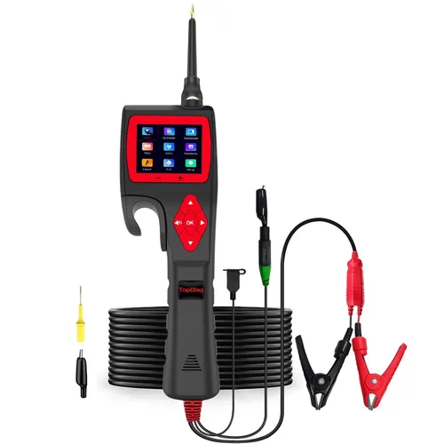 Miniatura 10 de Topdiag Probador de sonda de circuito de potencia automotriz P60, Kit de sonda de circuito de alimentación de 12-24V, Buscador de automóvil