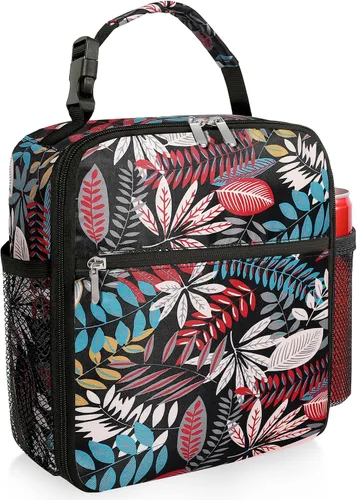 Miniatura 22 de Lonchera pequeña aislada para mujeres y hombres, lonchera Bento para niños, bolsas térmicas compactas portátiles para enfriar comidas con asa