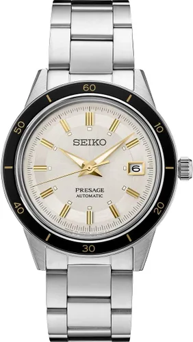 Miniatura 4 de SEIKO Reloj automático para hombre, colección Presage con inspiración de reloj vintage de los años 60, resistente al agua hasta 164.0 ft