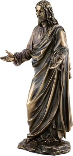 Miniatura 2 de Top Collection Estatua de Jesús – Escultura del hijo de Dios en bronce fundido en frío de primera calidad, figura coleccionable de El Señor de todos