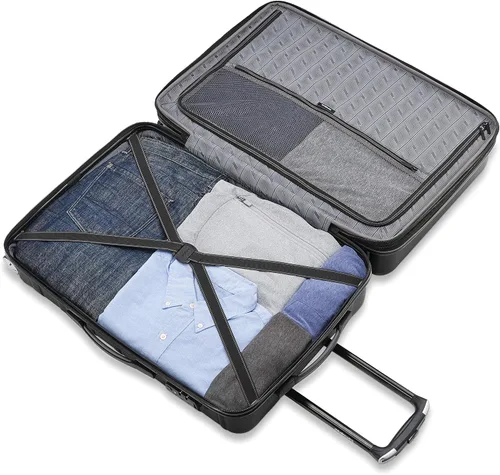 Miniatura 5 de Equipaje extensible Samsonite Omni 2 Hardside con ruedas giratorias, Negro medianoche), 138454-1548