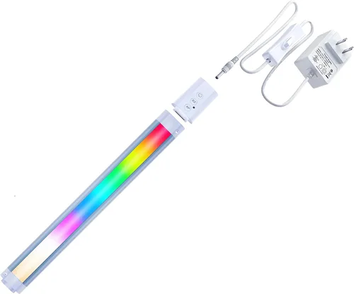 Luces LED inteligentes para debajo del escritorio, color blanco y RGB que cambian de color regulables con control remoto. Alexa, habilitado para