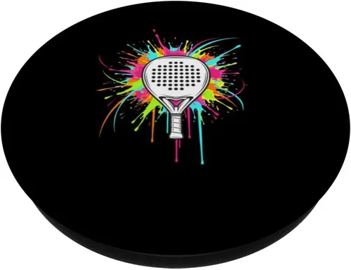 Miniatura 2 de Padel Racket Splash Pop Art Colorful Padel Player PopSockets Adhesive PopGrip