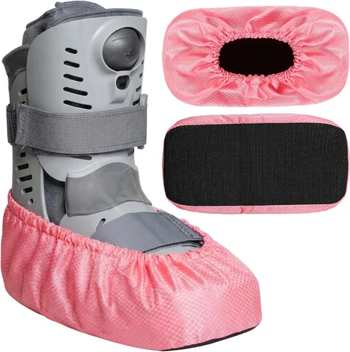 Miniatura 8 de Shyyween 2 piezas de fundas para botas de caminar Air Cam para fracturas médicas, fundas impermeables para botas de yeso, fundas para zapatos