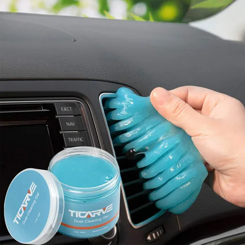 Miniatura 9 de TICARVE - Gel limpiador de autos, pasta limpiadora de autos, herramientas de limpieza, limpiador de interiores, juego de limpieza, limpiador