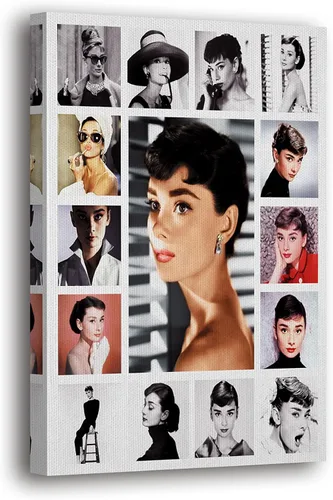 Miniatura 8 de SpiritualHands Audrey Hepburn Póster de Arte de Pared Lienzo Enmarcado, Pósteres de Arte de Pared Haus and Hues, Decoración de Pared Moderna Audrey