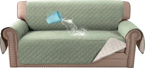 Miniatura 37 de H.VERSAILTEX Funda para Silla y Sofá 100% Impermeable, Protector de Muebles con Correas Elásticas para Mascotas, Niños, Niños, Perros, Gatos