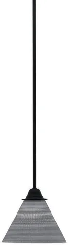 Miniatura 57 de Toltec Lighting Paramount - Mini colgante de 1 luz en acabado negro mate con cristal de arte perla de 7 pulgadas y estilo negro