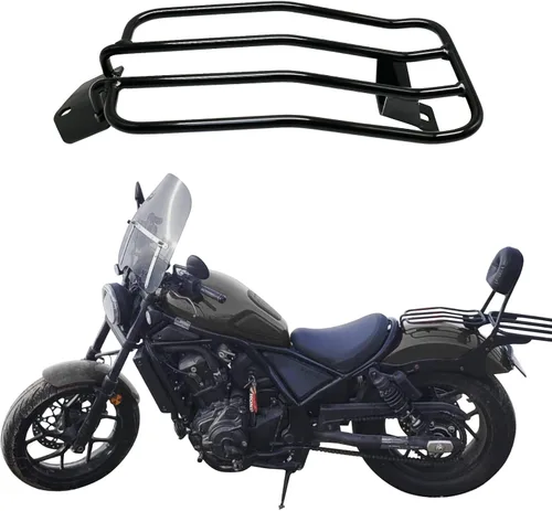 Portaequipajes trasero superior negro para maleta, rack de carga compatible con Rebel 1100 CMX1100 Rebel 1100 DCT Rebel 1100T DCT 2021 2022 2023