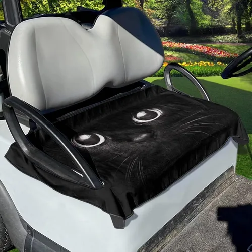 Miniatura 28 de Suobstales Fundas de Asiento para Carrito de Golf/Toalla de Asiento, Almohadillas de Asiento Transpirables para Carrito de Golf, Manta para Club