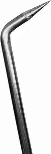 Miniatura 5 de KAKURI Gancho de raíz de bonsái, herramienta profesional de 8.6 pulgadas, acero inoxidable japonés, rojo, fabricado en Japón