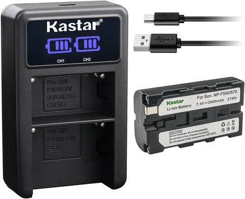 Miniatura 8 de Kastar Cargador de batería USB NP-F570 LED2 compatible con Feelworld F5 Pro, F5 Pro V2, F5 Pro V3, S55, F6 Plus, FT6 FR6, F7 Pro, monitor de campo