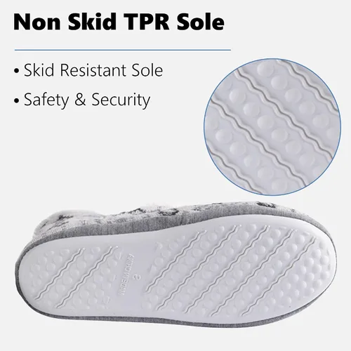 Miniatura 3 de Pantuflas de interior para mujer con parte superior de punto y lazo