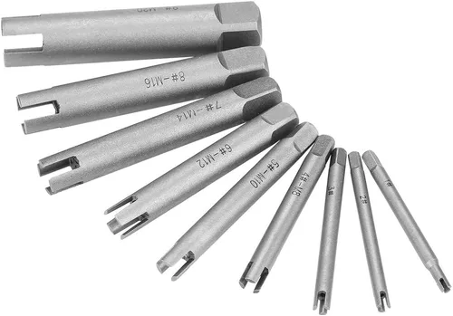 Miniatura 9 de LiebeWH Juego de extractor de grifos de acero con cabeza rota para trabajos de reparación diaria en el hogar (6 piezas)
