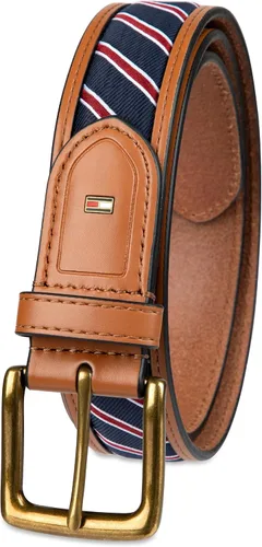 Miniatura 29 de Tommy Hilfiger Men's Fabric Inlay Casual Belt with Classic Harness Buckle